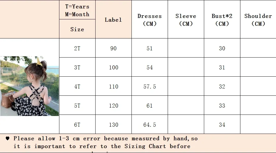 1pc casual dress with daisy print sleeveless dress for girls aged 2 to 6, children's dress, flower girl dress