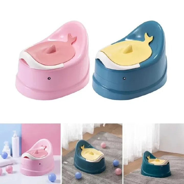 1pcToddler Potty Baby Toilet Trainer Portable Training Toilet For Travel Stable And Safe Oval Bottom Design Non Slip Potty For