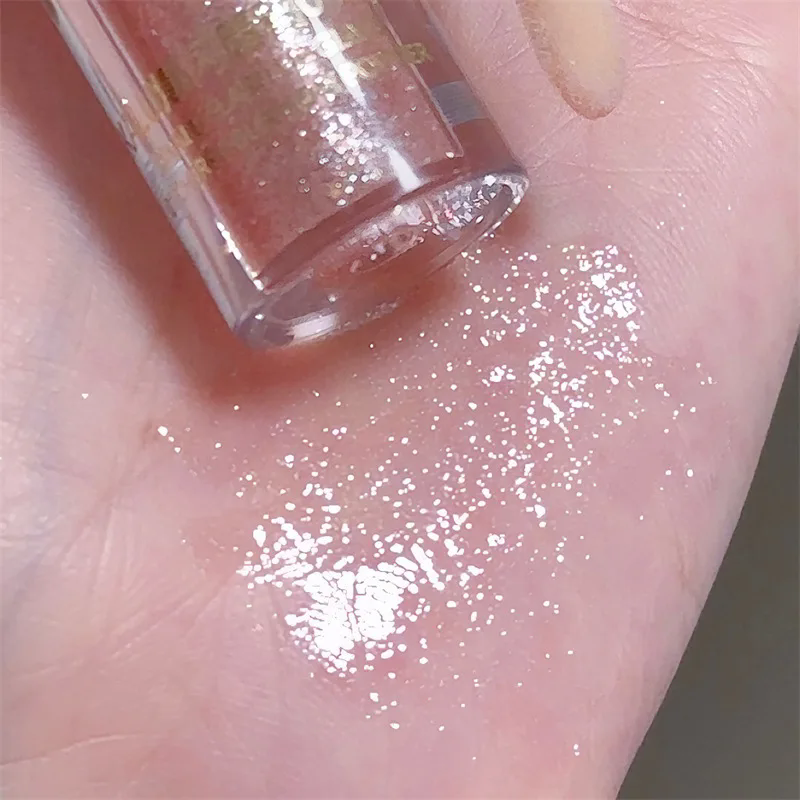 1pc waterproof diamond glitter lip gloss 5-color glitter liquid lip gloss mirror lip gloss sexy view 6