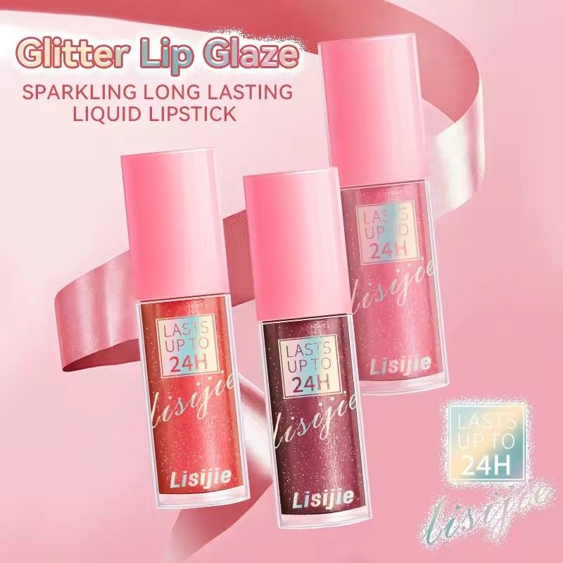 1pc Diamond Shining Lip Gloss Durable Waterproof Liquid Lipstick Pearl Shining Lip Gloss Shining Lip Makeup view 2
