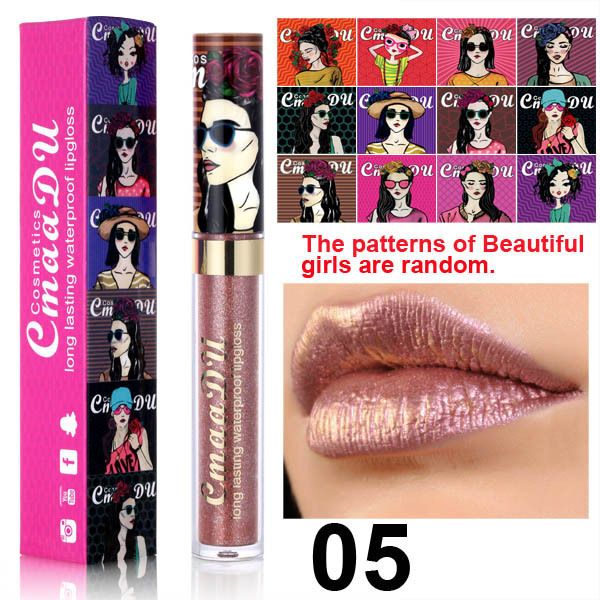 1pcCmaaDu 12 Color Beauty Pearl Lip Gloss Long lasting Waterproof Liquid Lipstick view 8