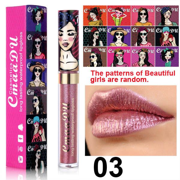 1pcCmaaDu 12 Color Beauty Pearl Lip Gloss Long lasting Waterproof Liquid Lipstick view 6