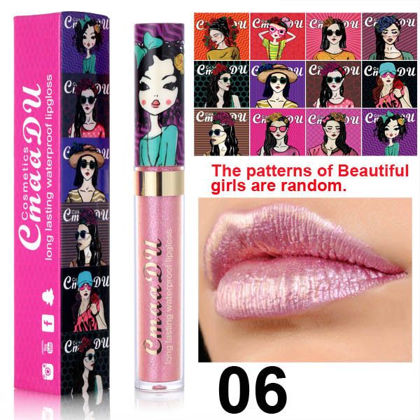 1pcCmaaDu 12 Color Beauty Pearl Lip Gloss Long lasting Waterproof Liquid Lipstick view 9