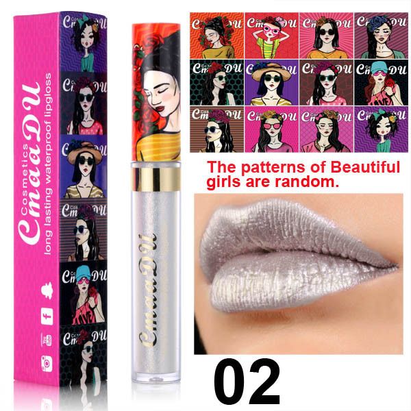 1pcCmaaDu 12 Color Beauty Pearl Lip Gloss Long lasting Waterproof Liquid Lipstick view 5