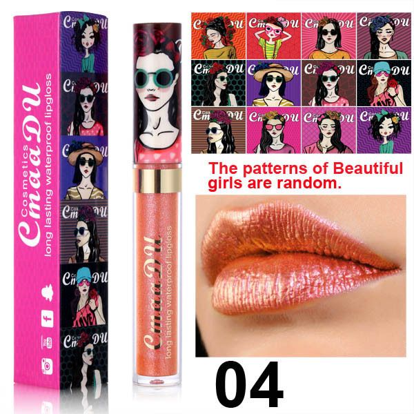 1pcCmaaDu 12 Color Beauty Pearl Lip Gloss Long lasting Waterproof Liquid Lipstick view 7