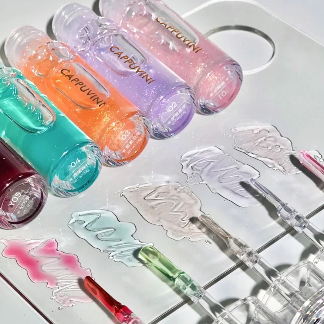 1pc Transparent Crystal Jelly Lip Gloss Mirror Moisturizing lipstick Gloss Liquid Lip Gloss Lip Gloss