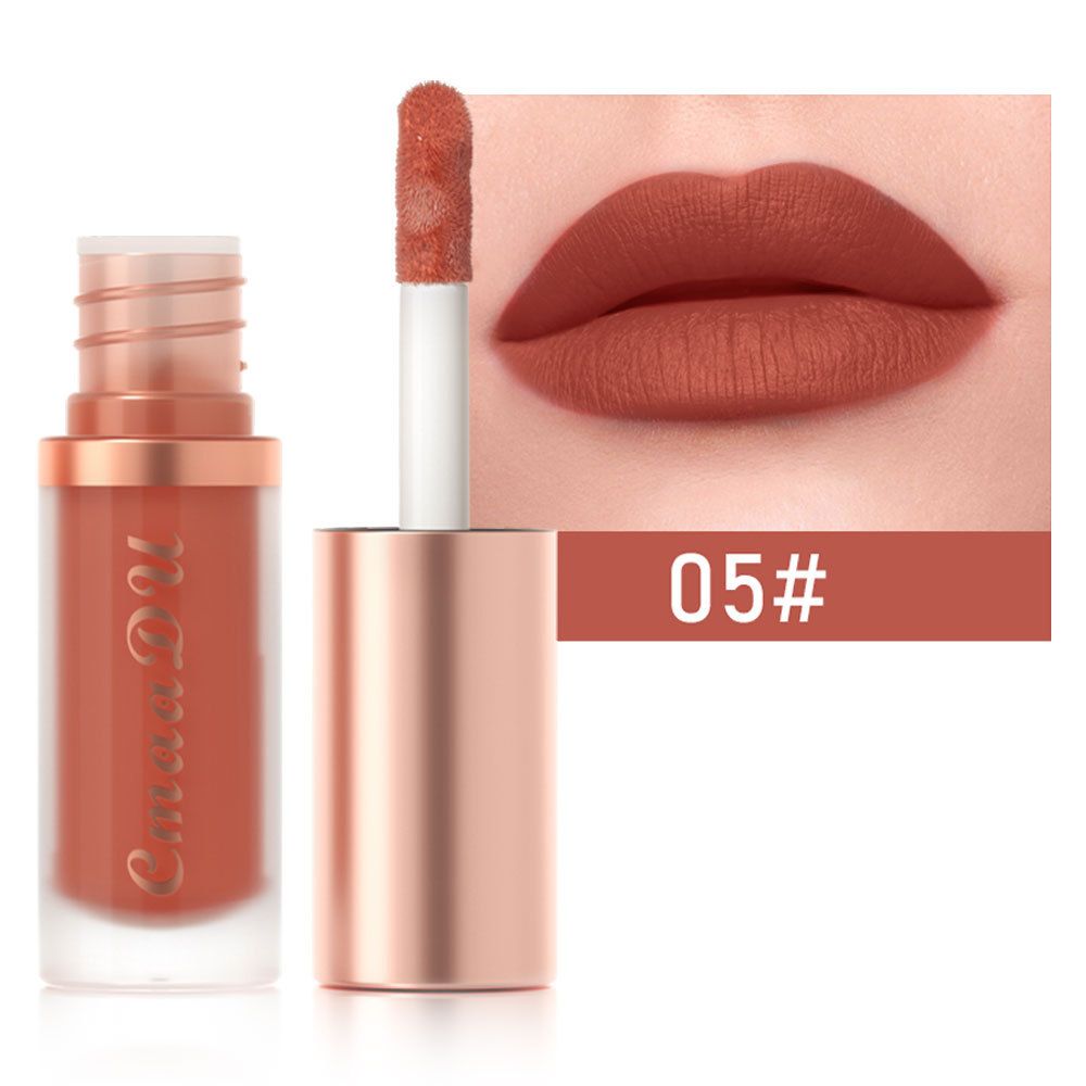 1pc Waterproof Matte Velvet Lip Glaze Moisturizing Long Lasting Non-stick Cup Not Easy To Fade Lip Gloss Lipstick Makeup1pc Wate view 9