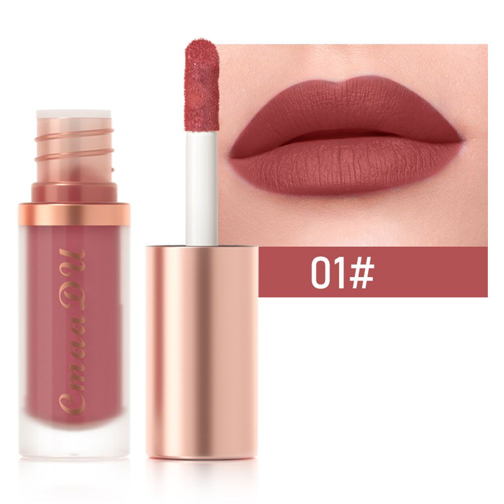 1pc Waterproof Matte Velvet Lip Glaze Moisturizing Long Lasting Non-stick Cup Not Easy To Fade Lip Gloss Lipstick Makeup1pc Wate view 5