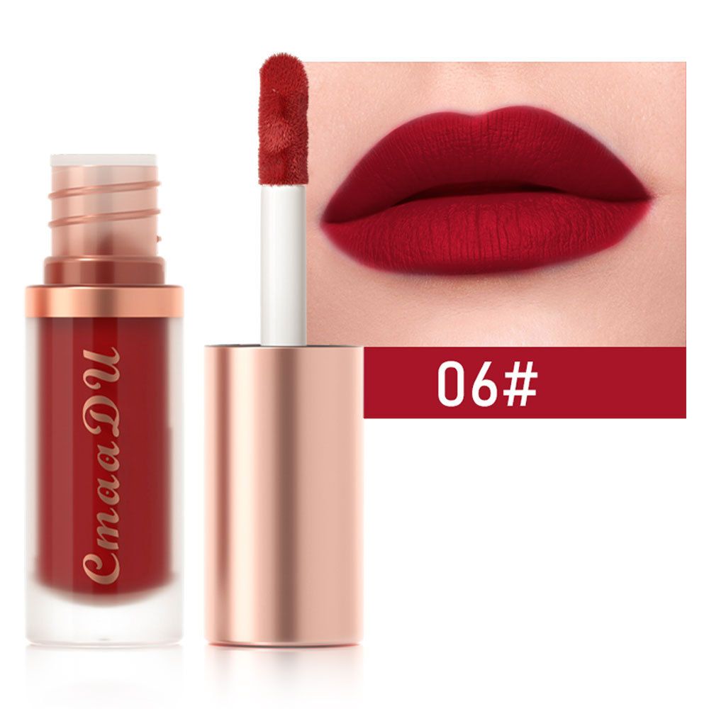 1pc Waterproof Matte Velvet Lip Glaze Moisturizing Long Lasting Non-stick Cup Not Easy To Fade Lip Gloss Lipstick Makeup1pc Wate view 10