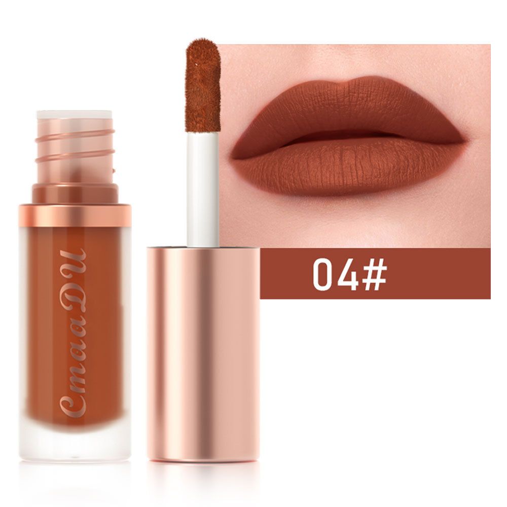 1pc Waterproof Matte Velvet Lip Glaze Moisturizing Long Lasting Non-stick Cup Not Easy To Fade Lip Gloss Lipstick Makeup1pc Wate view 8