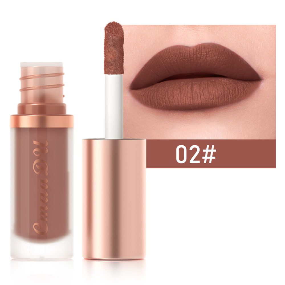 1pc Waterproof Matte Velvet Lip Glaze Moisturizing Long Lasting Non-stick Cup Not Easy To Fade Lip Gloss Lipstick Makeup1pc Wate view 6