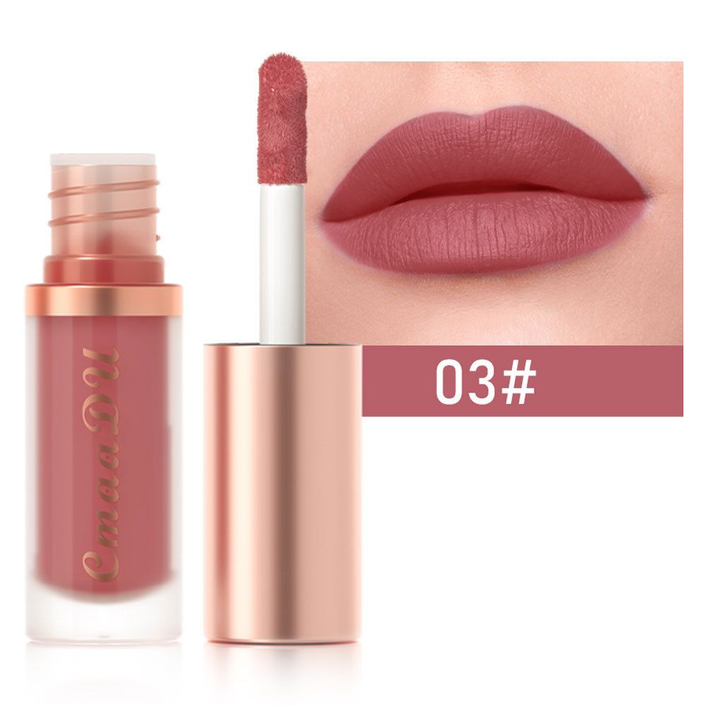 1pc Waterproof Matte Velvet Lip Glaze Moisturizing Long Lasting Non-stick Cup Not Easy To Fade Lip Gloss Lipstick Makeup1pc Wate view 7