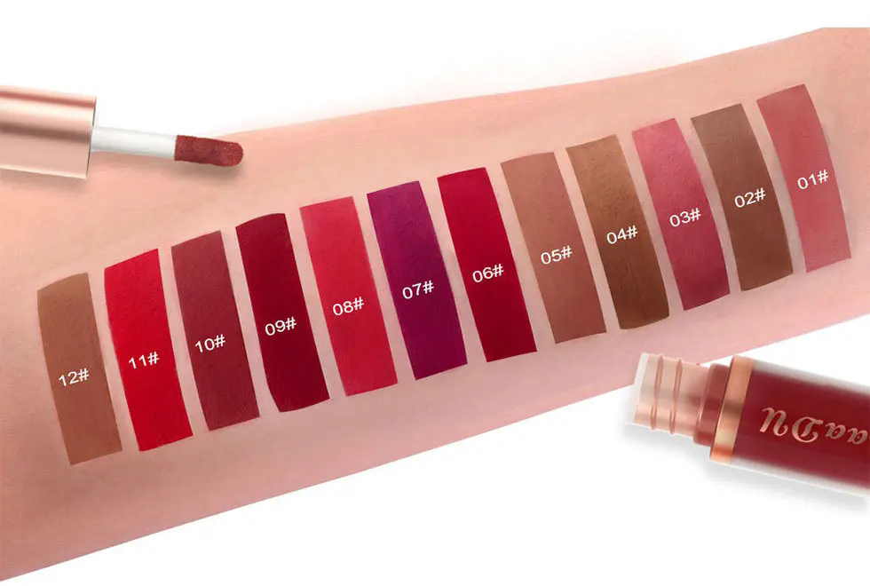 1pc Waterproof Matte Velvet Lip Glaze Moisturizing Long Lasting Non-stick Cup Not Easy To Fade Lip Gloss Lipstick Makeup1pc Wate view 3