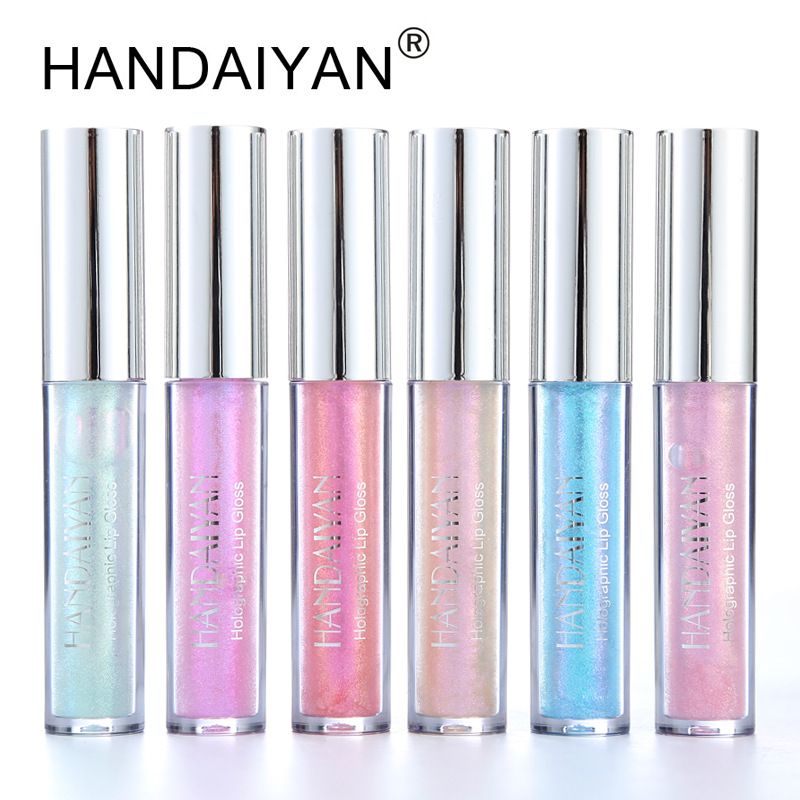 1pc6 Color Lip Gloss Lipstick Mermaid Pigment Long lasting Shining Lip Gloss Lip Makeup