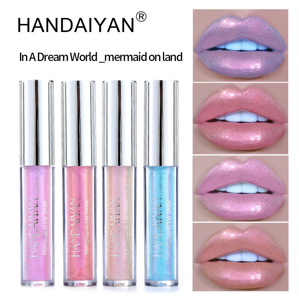 1pc6 Color Lip Gloss Lipstick Mermaid Pigment Long lasting Shining Lip Gloss Lip Makeup view 3