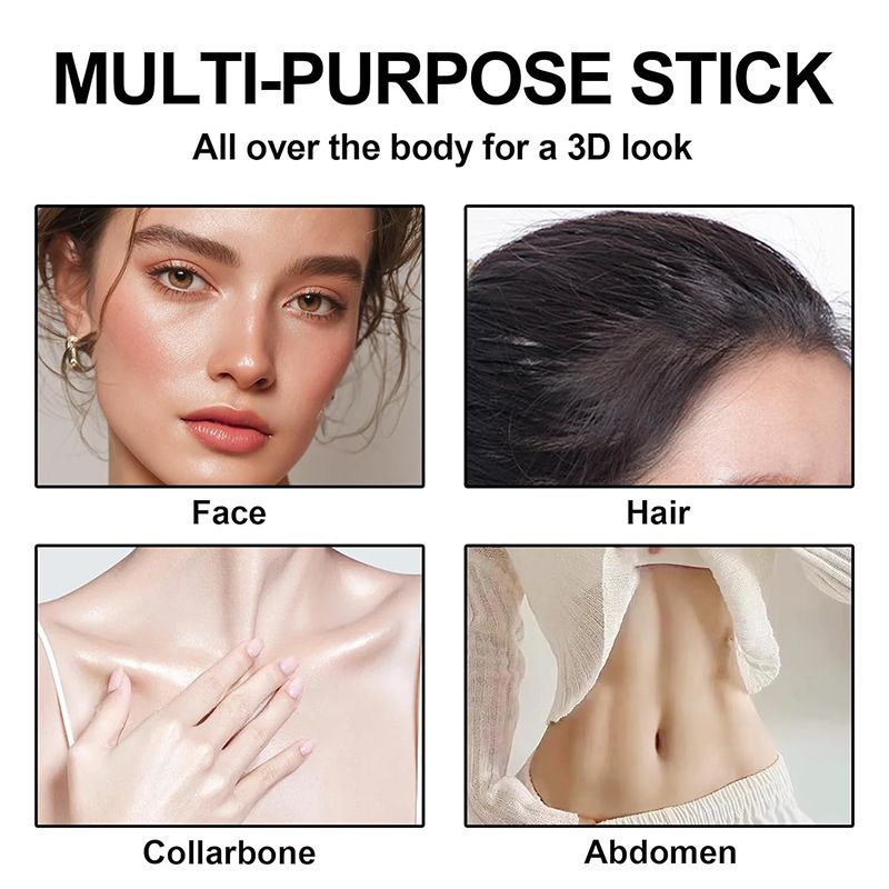 1pc Multi functional Blush Contour Bar 3D Facial Sculpting, Brightening, and Enhancing Skin Color