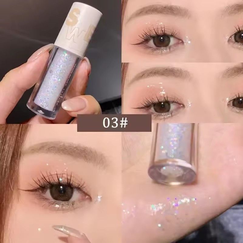1pc liquid eye shadow pearl eyeliner glitter sequin silkworm fluorescent powder
