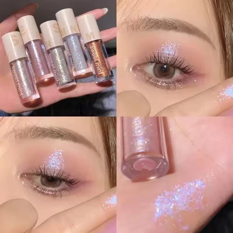 1pc liquid eye shadow pearl eyeliner glitter sequin silkworm fluorescent powder
