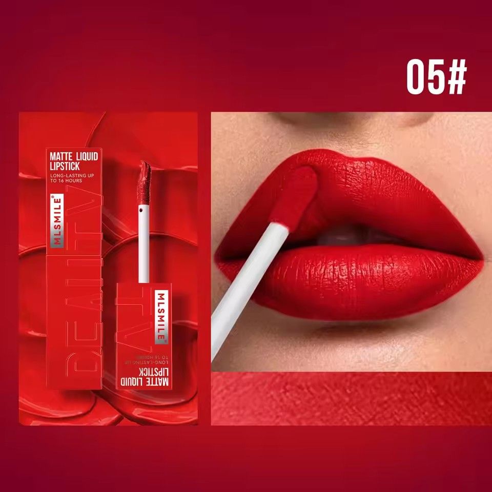 1pc 6-color non stick cup gloss lip gloss matte liquid frosted lipstick waterproof long-lasting color liquid view 9