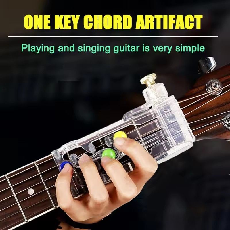 1set Guitar Beginner Training Chord Learning Tool Finger Painless Attachment Practice Accessories