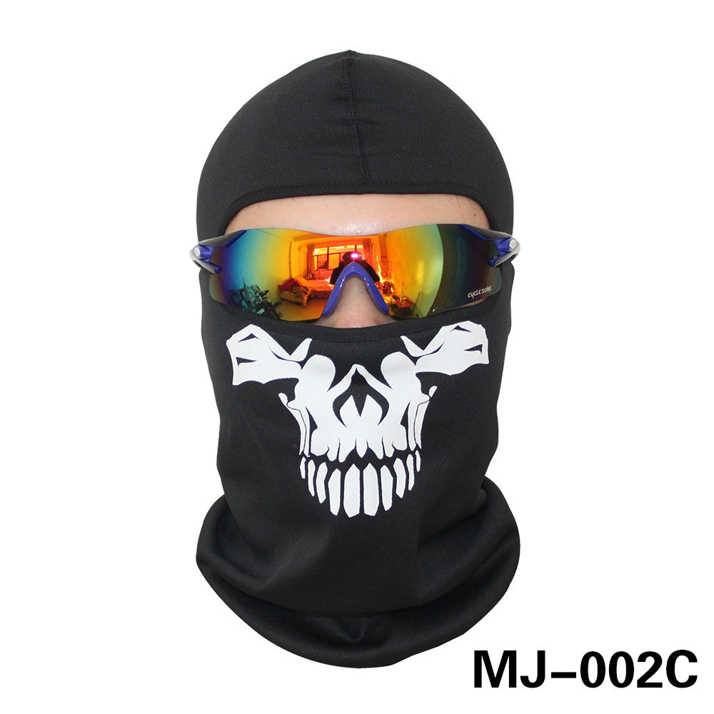 1pcOutdoor Sunscreen Balaclava Motorcycle Skull Face Mask Quick-drying Breathable Cycling Wind Cap Ski Mask MTB Bicycle Headgear FZ-479