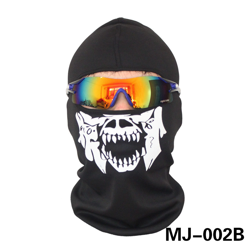 1pcOutdoor Sunscreen Balaclava Motorcycle Skull Face Mask Quick-drying Breathable Cycling Wind Cap Ski Mask MTB Bicycle Headgear FZ-479