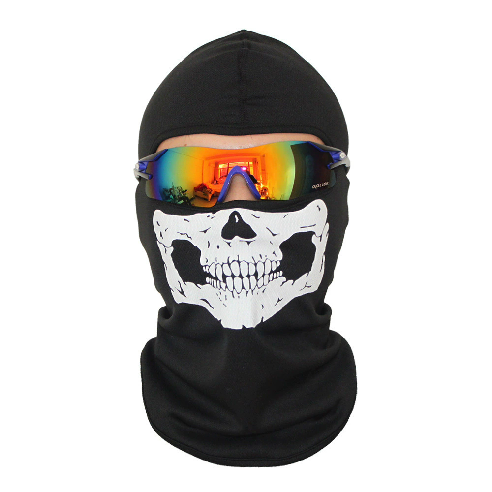 1pcOutdoor Sunscreen Balaclava Motorcycle Skull Face Mask Quick-drying Breathable Cycling Wind Cap Ski Mask MTB Bicycle Headgear FZ-479