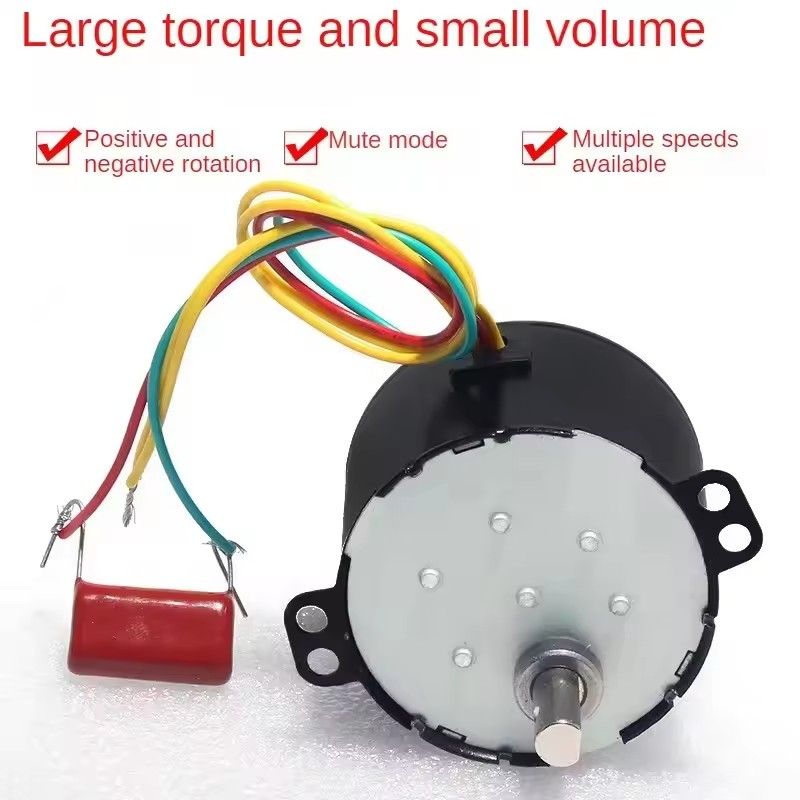 1PC 50KTYZ Permanent Magnet Synchronous Motor AC220V 2.5-50R/Min Low Speed Reducer Motors with Controllable Positive Negative
