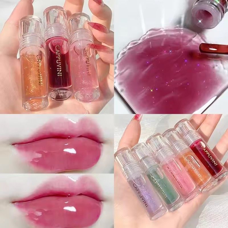 Cappuvini Ice Stick Shape Lip Oil Balm Transparent Texture Moisturizing Hydrating Luminous Lips Long-Lasting Moisture,B2-1021 view 6