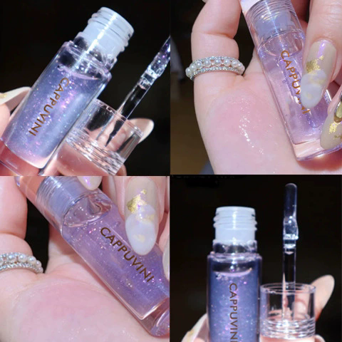 Cappuvini Ice Stick Shape Lip Oil Balm Transparent Texture Moisturizing Hydrating Luminous Lips Long-Lasting Moisture,B2-1021 view 2