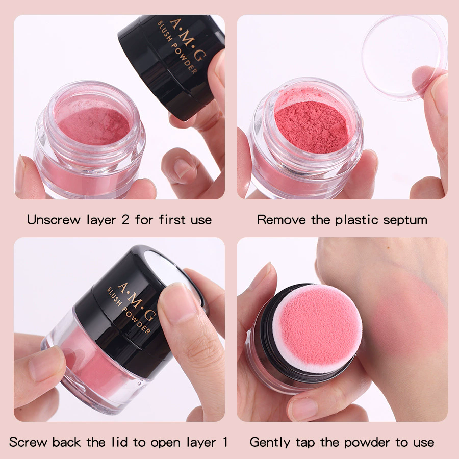 Soft Blusher Powder Natural Cheek Rouge Face Powder Nude Makeup Brightening Complexion Repair Moisturizing Nourishing Cosmetics B2-1019 view 3