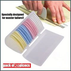 Colorful Tailor Chalk 20PCS Triangle Sewing Painting Powder Cutting Powder Clothing Pattern Marker Scratching Cutting Powder C-633