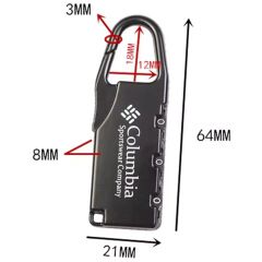 Mini Alloy Number Combination Code Lock Luggage Padlock Zipper Bag Backpack Handbag Drawer Cabinet Luggage Lock Anti-Theft Tools C-641