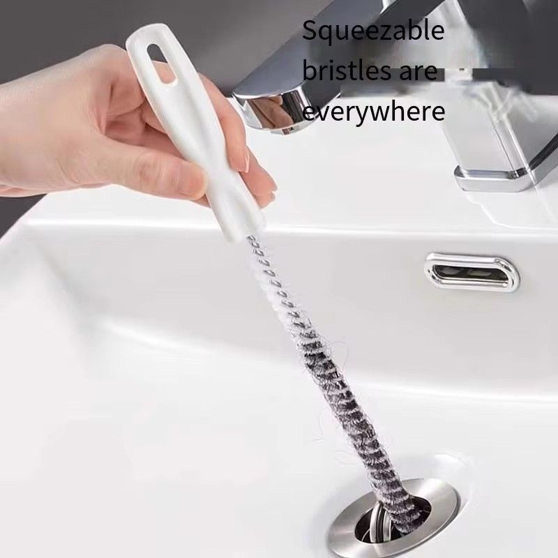 1PC Pipe Dredging Artifact Kitchen Sewer Tool Cleaning Brush Hair Cleaner Dredging Tool