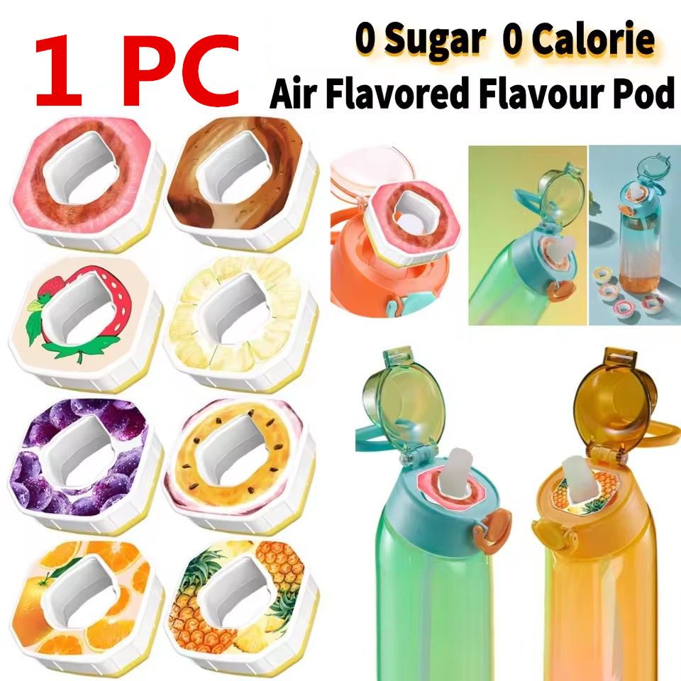 1PC Flavour Scent Pods Water Bottle Flavor Caps 0 Sugar 0 Calorie Multi-flavor Fragrance Ring with Fragrance Drink More Water