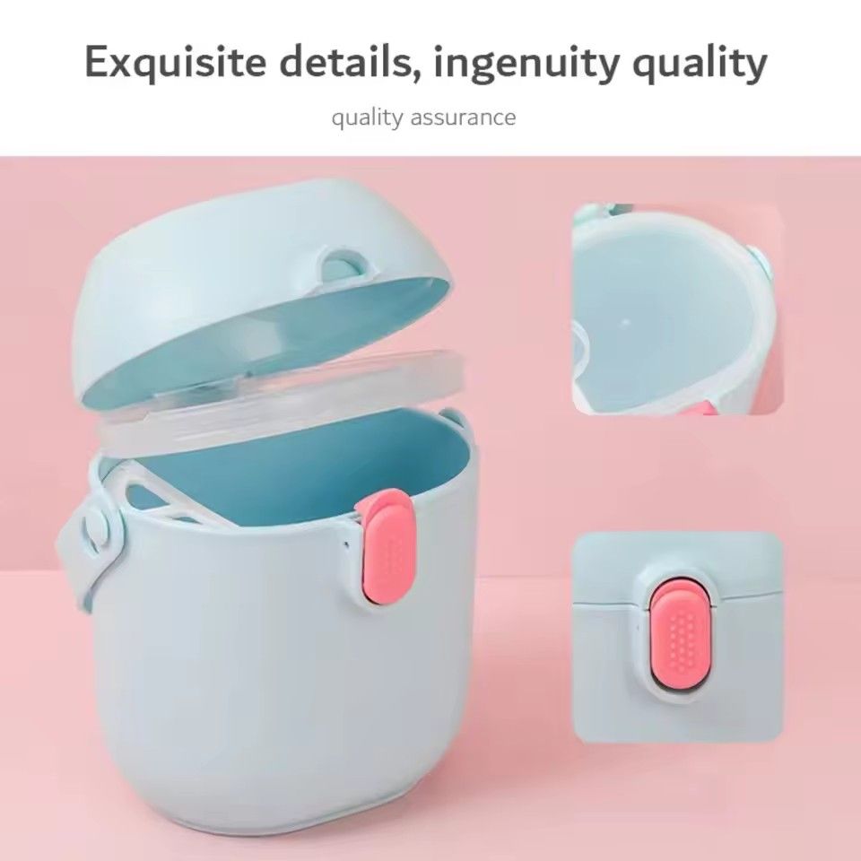 1PC Baby storage milk powder box, large capacity baby complementary food storage box, portable, moisture-proof for going ou