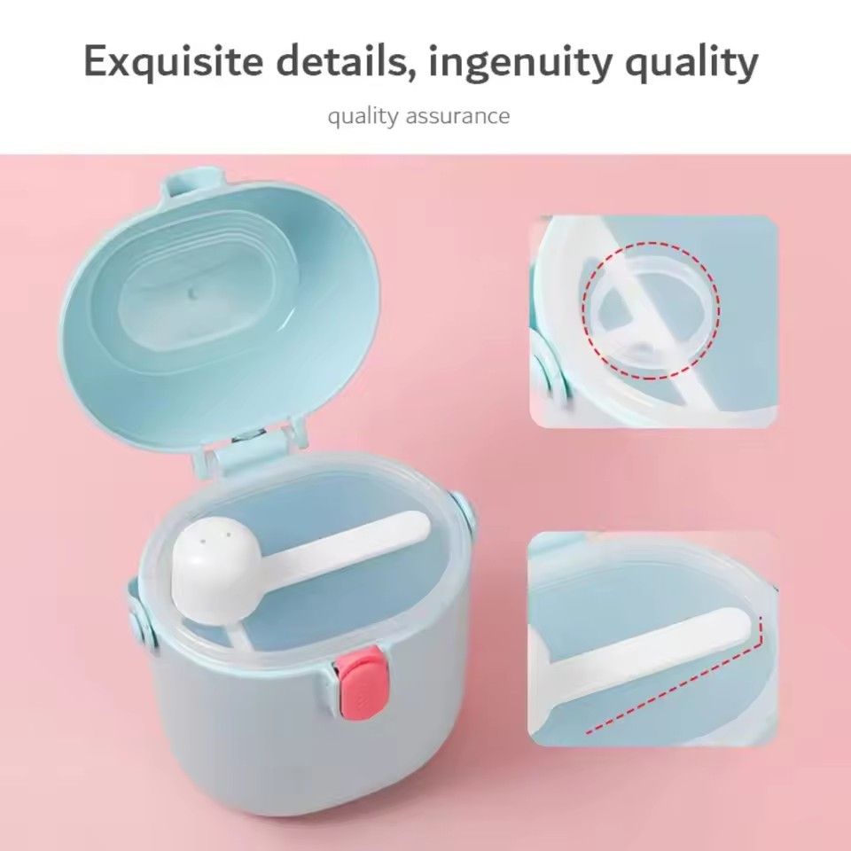 1PC Baby storage milk powder box, large capacity baby complementary food storage box, portable, moisture-proof for going ou