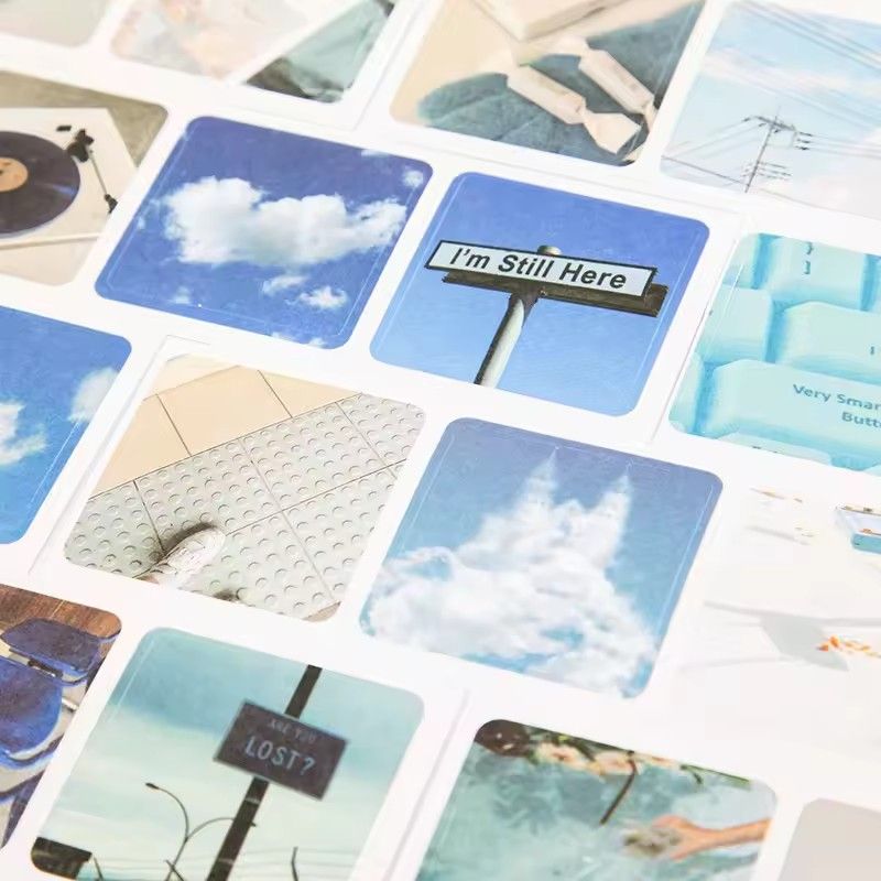 30pcs Ins Material Stickers Book Scrapbooking Junk Journal Creative Stationery DIY Deco Stickers