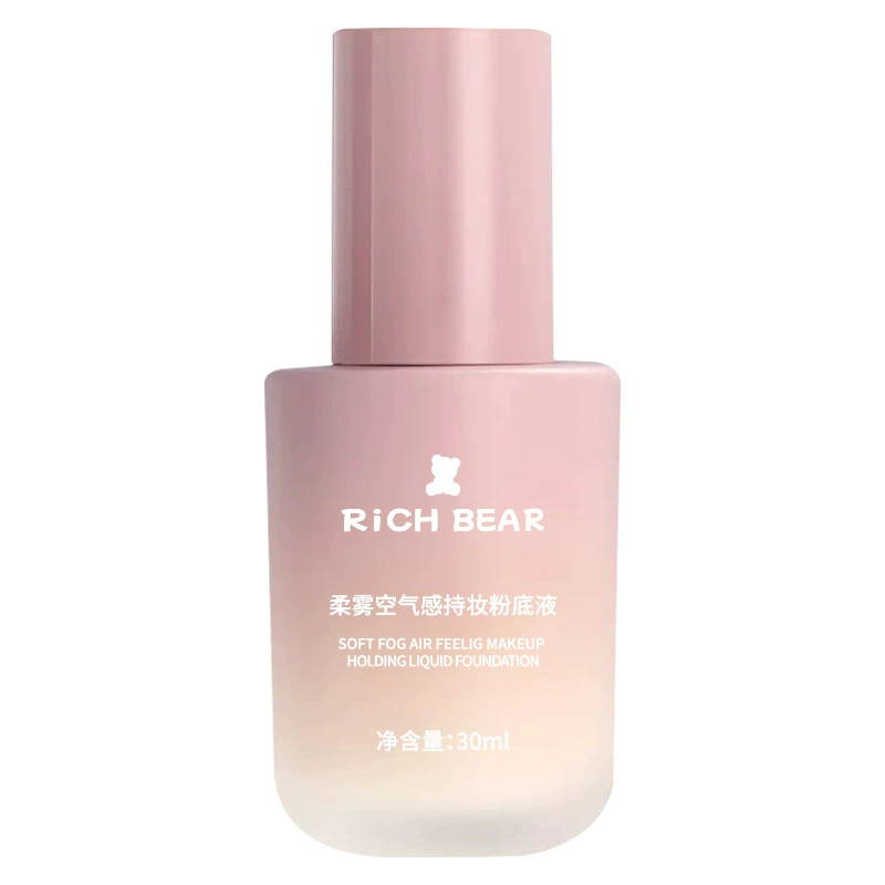 1PC  Misty skin friendly liquid foundation, moisturizing and lasting, concealer powder, breathable base, natural view 7