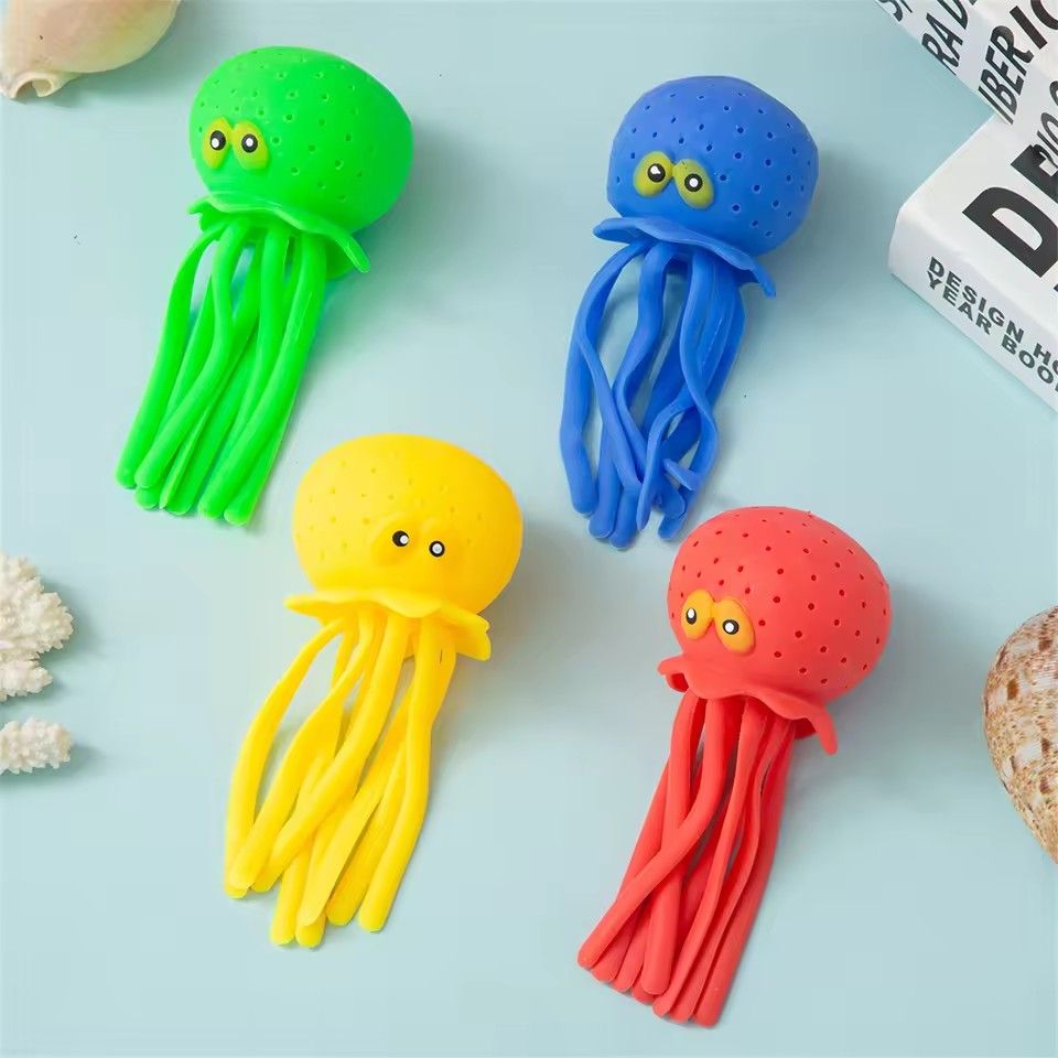 1PC  Octopus Water Pool Toys for Kids Sensory Octopus Water Bomb Splash Balls Toddler Bath Toy Swimming Pool Floating Swim Toys