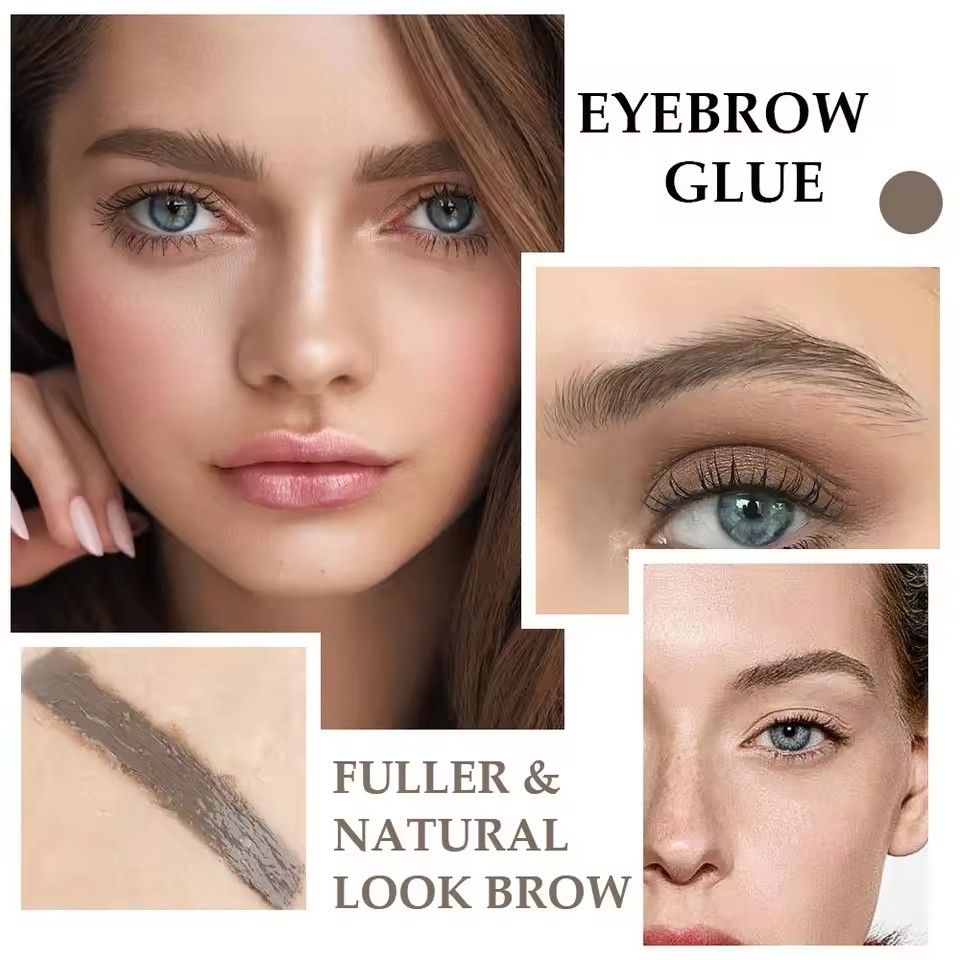 1PC Eyebrow Gel Long-lasting Fixed Eyebrow Waterproof Quick-dry Hose Transparent Eyebrow Gel Eye Makeup Eyebrow Enhancers Cream