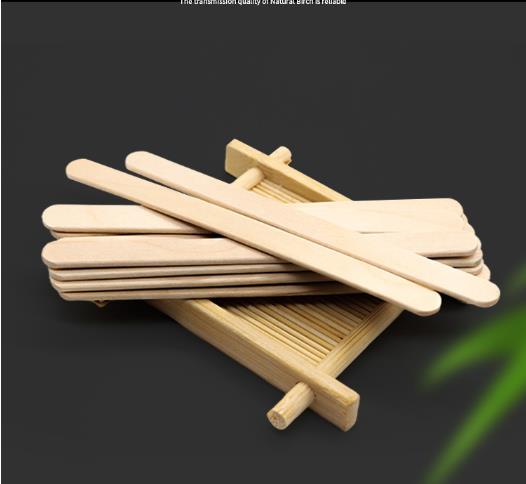 100PCS Wooden Multi-Purpose Popsicle Sticks, Craft, Ice Cream, Wax, Waxing, Tongue Depressor Wood Sticks