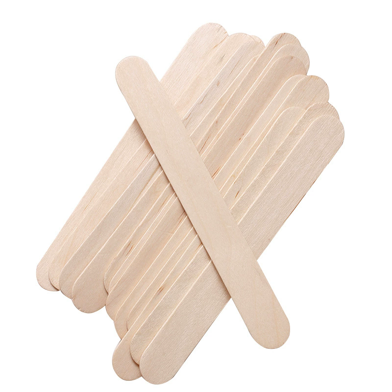 100PCS Wooden Multi-Purpose Popsicle Sticks, Craft, Ice Cream, Wax, Waxing, Tongue Depressor Wood Sticks
