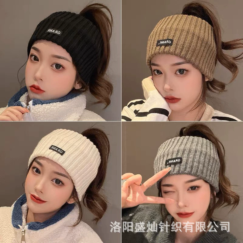 1PC Women Winter Wide Headband Solid Color Knitted Warm Headwrap Girls Punk Elastic Headwear Sports Hair Bands Accessories