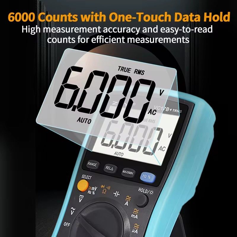1PC ZOYI Digital Multimeter DC/AC Voltage Current Capacitance Hz Diode Ohm Meter Ammeter Voltmeter Backlit