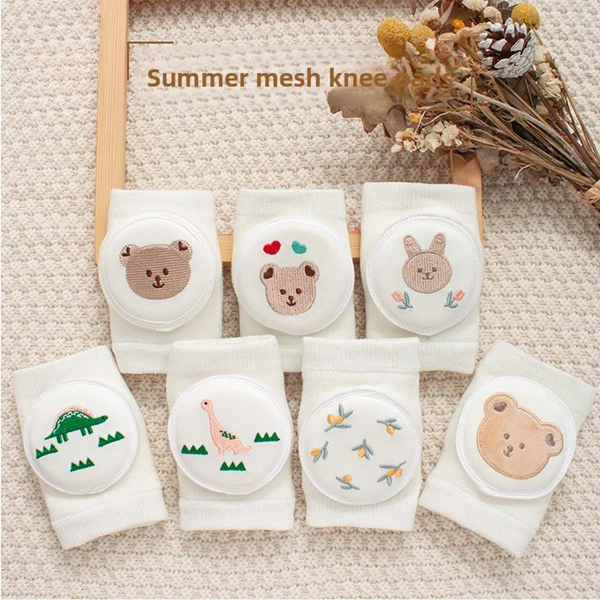 2PCS Baby Knee Pad Kids Safety Crawling Elbow Cushion Infants Toddlers Protector Safety Kneepad Leg Warmer