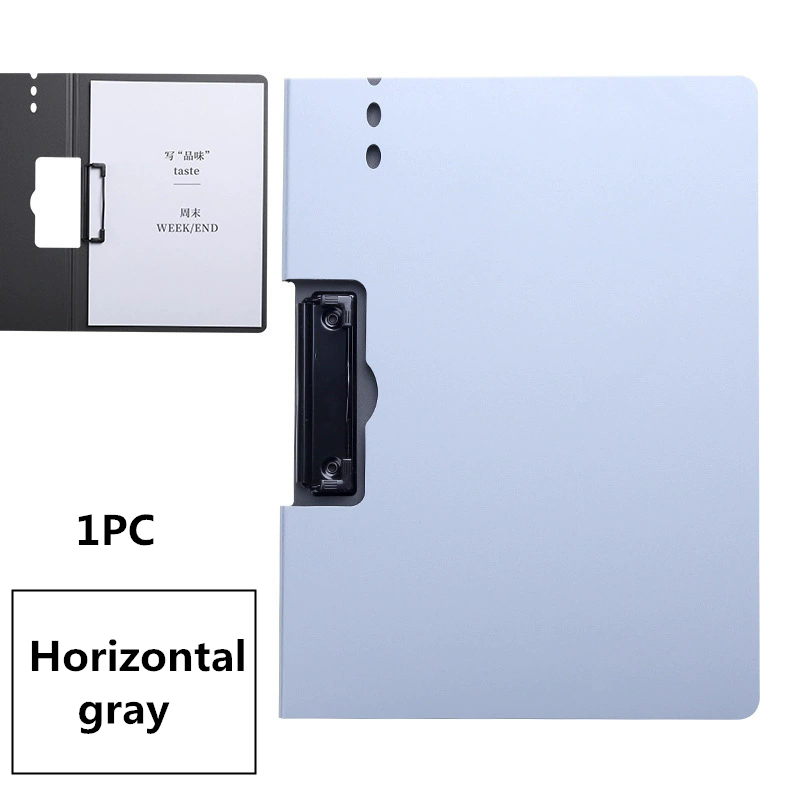 1PC  A4 folder board, horizontal data report, lecture notes, archives, dual clip multifunctional book clip, student writing pad