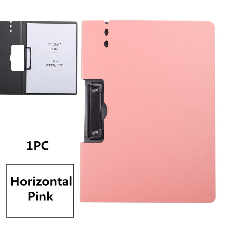 1PC  A4 folder board, horizontal data report, lecture notes, archives, dual clip multifunctional book clip, student writing pad