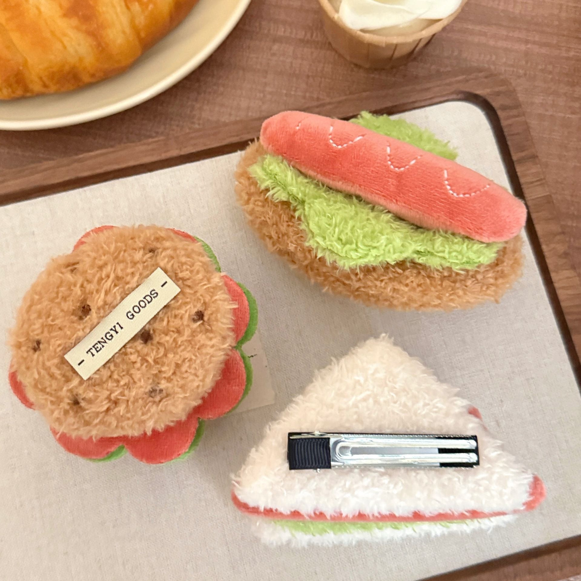 1PC Stereoscopic Simulation Food Doll Hair Clip Versatile Cream Cake Hair Clip With Broken Hair And Bangs Headband