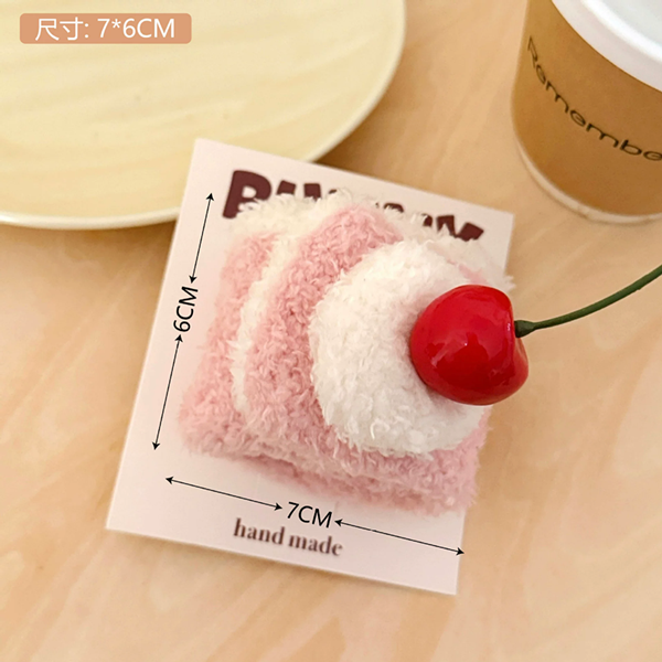 1PC Stereoscopic Simulation Food Doll Hair Clip Versatile Cream Cake Hair Clip With Broken Hair And Bangs Headband